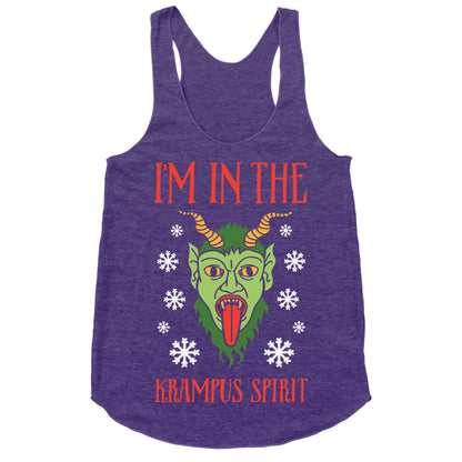 I'm In The Krampus Spirit Racerback Tank