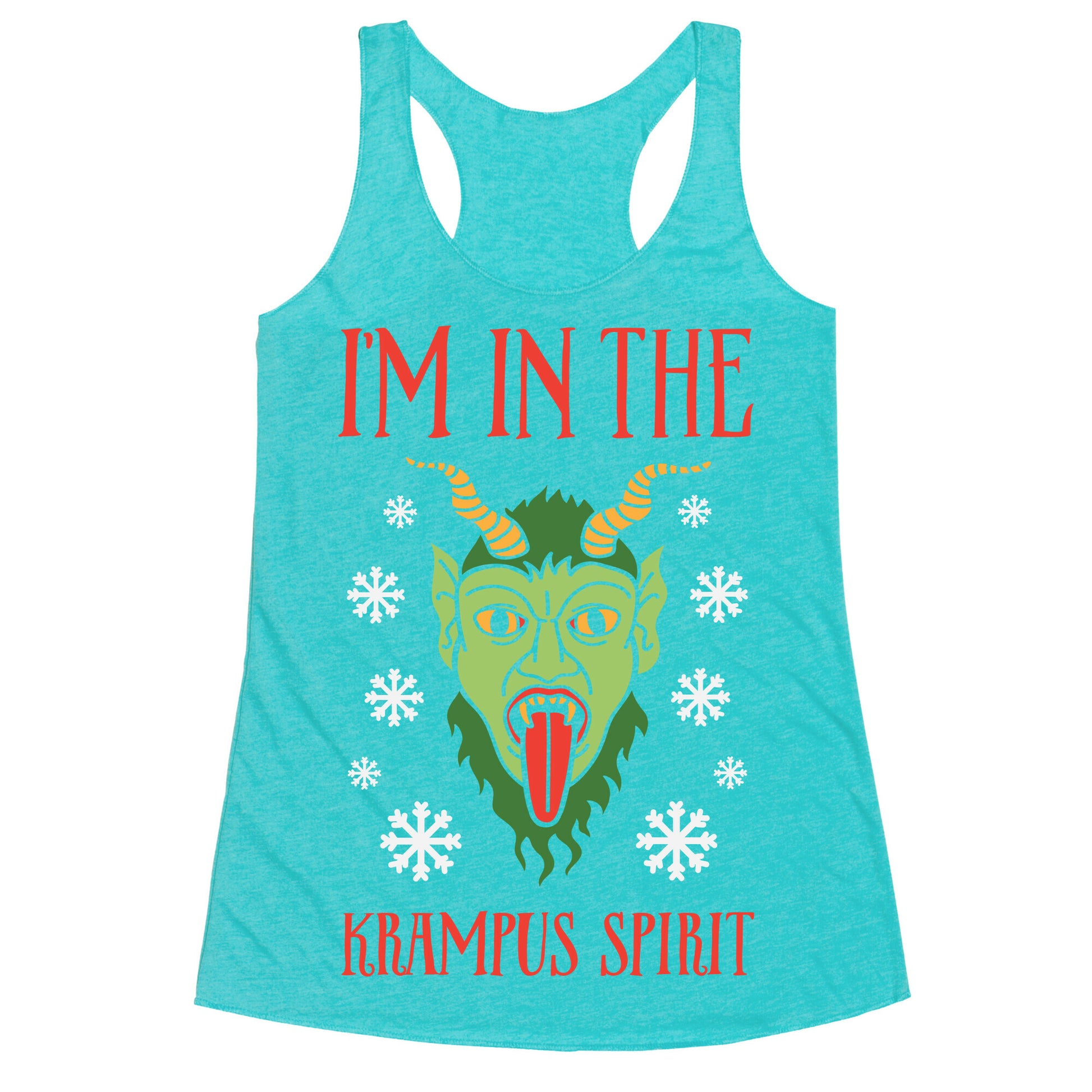 I'm In The Krampus Spirit Racerback Tank