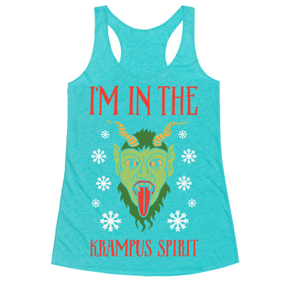 I'm In The Krampus Spirit Racerback Tank