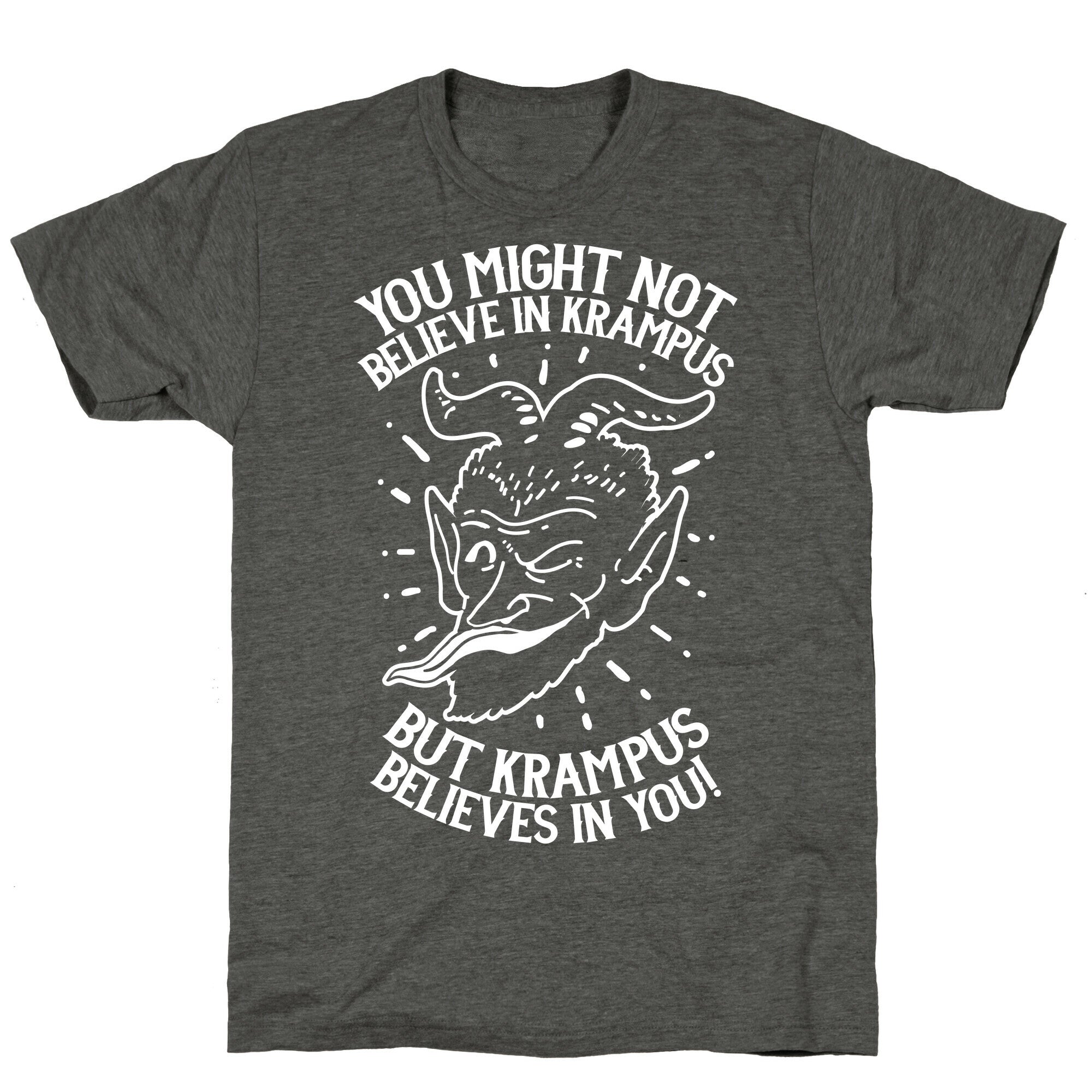 Krampus Believes in You Unisex Triblend Tee