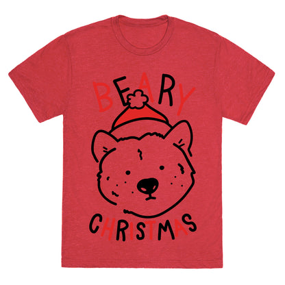 Beary Christmas Unisex Triblend Tee