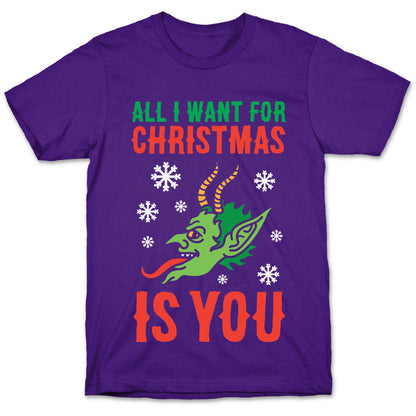 All I Want For Christmas Is You Krampus T-Shirt