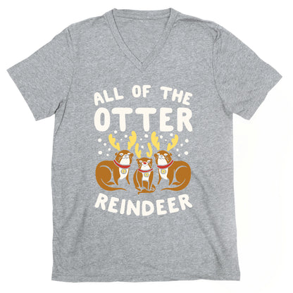 All of The Otter Reindeer V-Neck