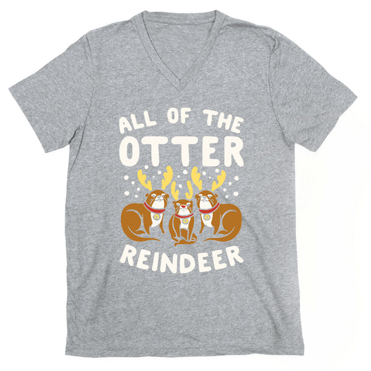 All of The Otter Reindeer V-Neck