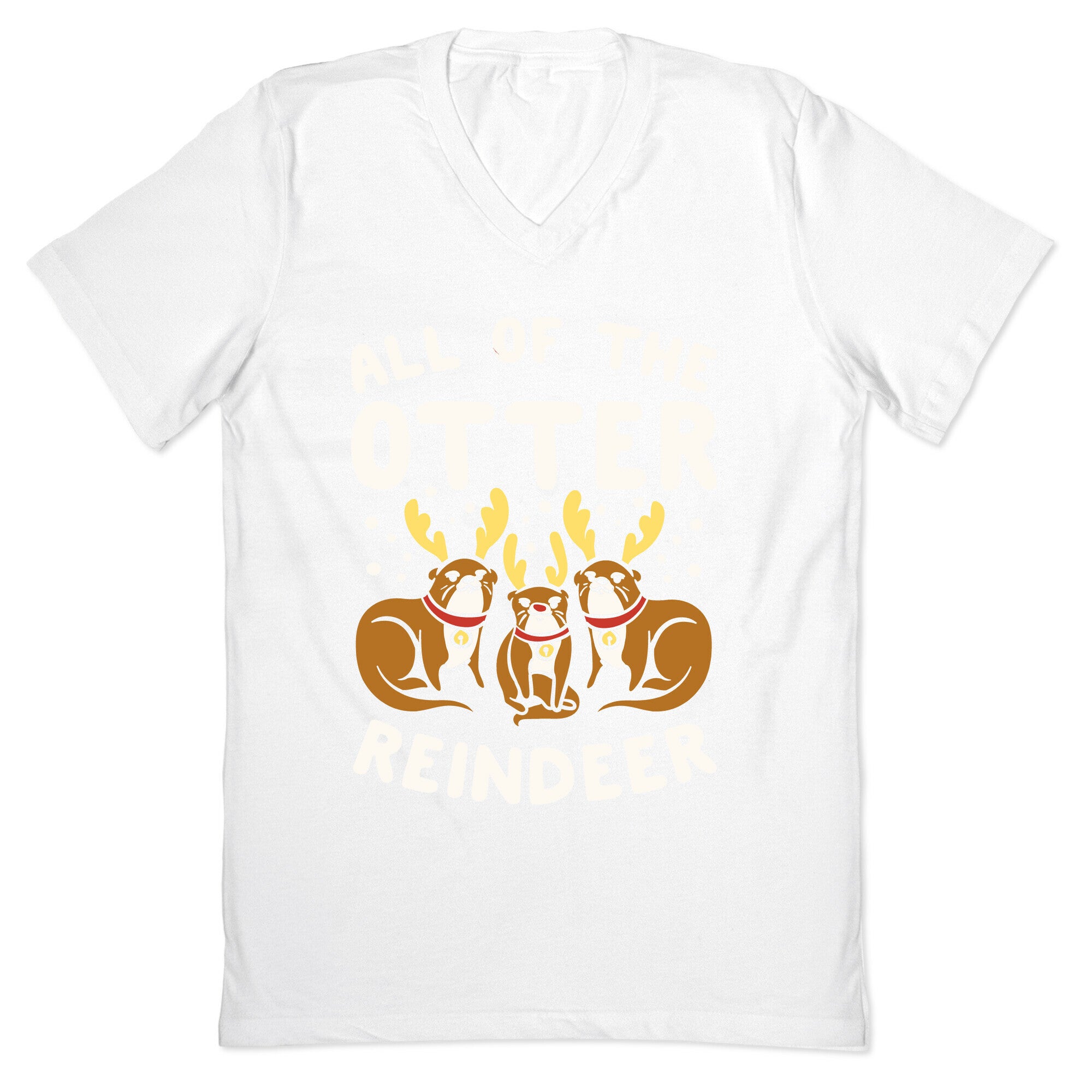 All of The Otter Reindeer V-Neck