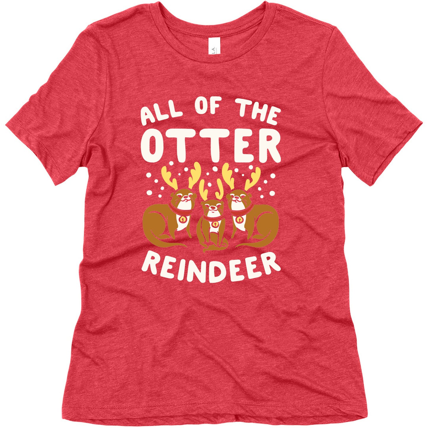 All of The Otter Reindeer Women's Triblend Tee