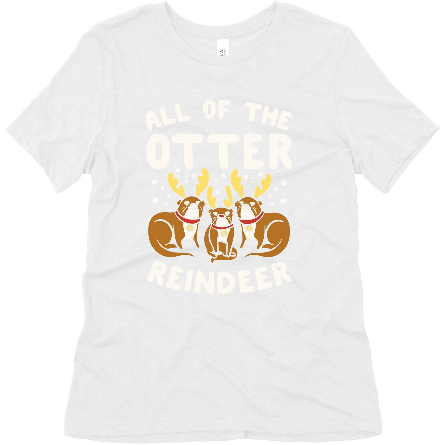 All of The Otter Reindeer Women's Triblend Tee