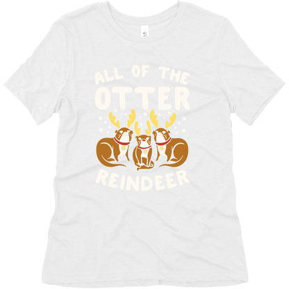 All of The Otter Reindeer Women's Triblend Tee