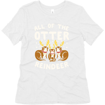 All of The Otter Reindeer Women's Triblend Tee