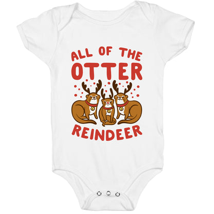 All of The Otter Reindeer Baby One Piece