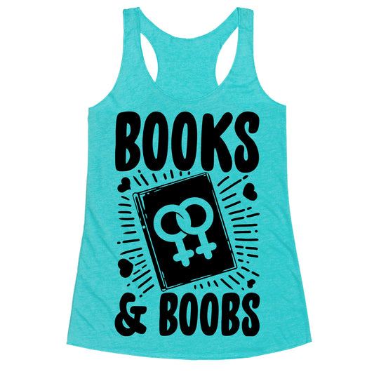 Books and Boobs Racerback Tank