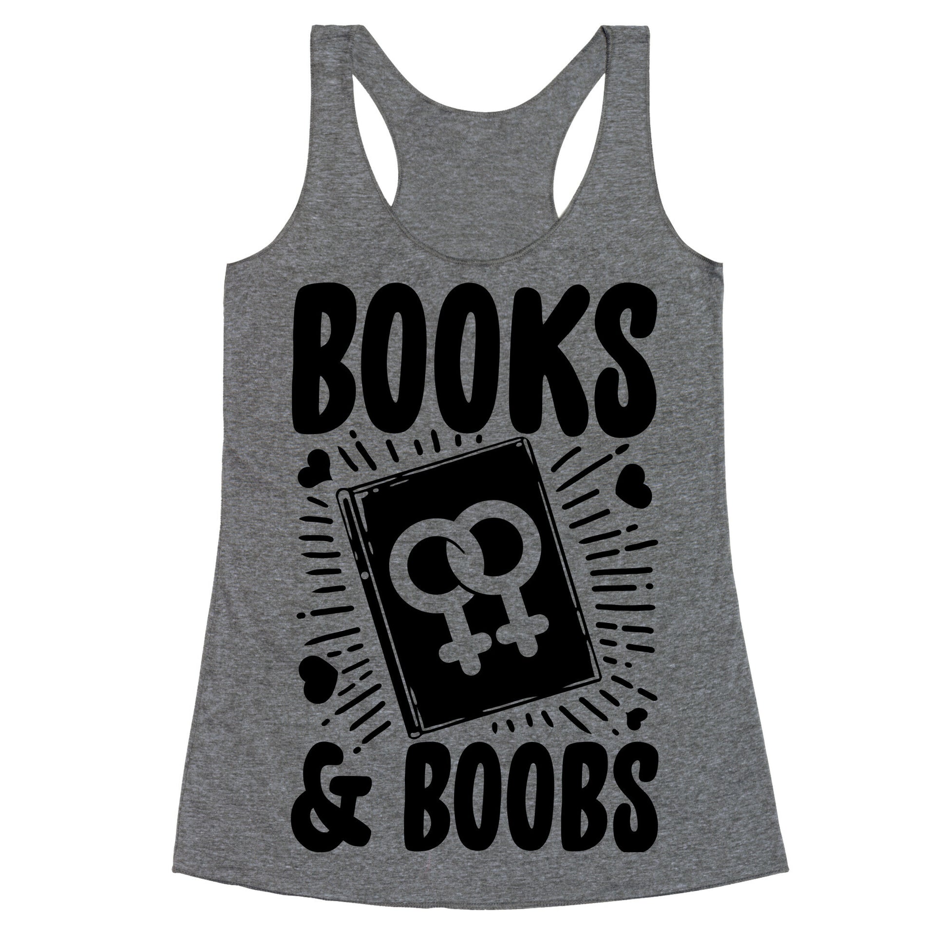 Books and Boobs Racerback Tank