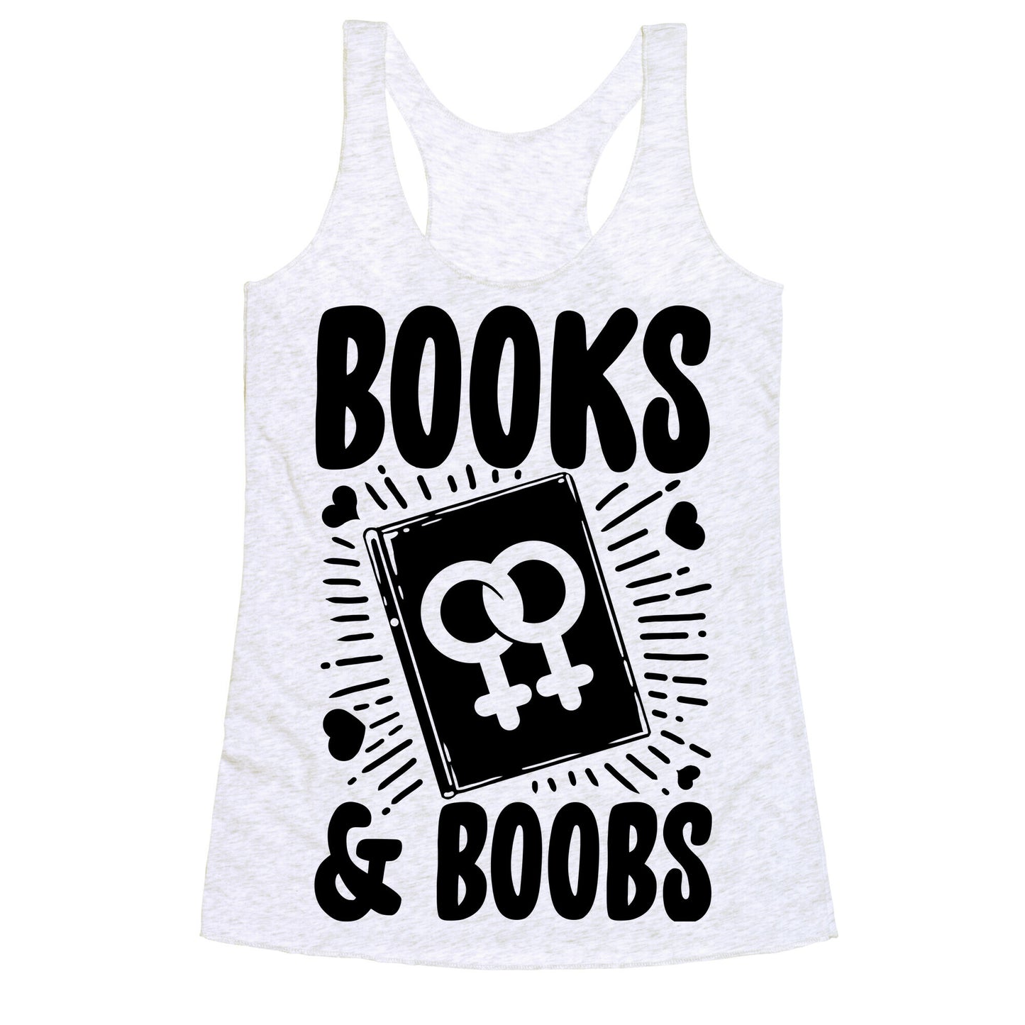 Books and Boobs Racerback Tank