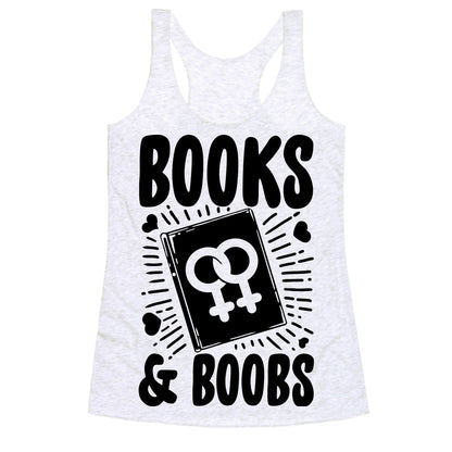Books and Boobs Racerback Tank