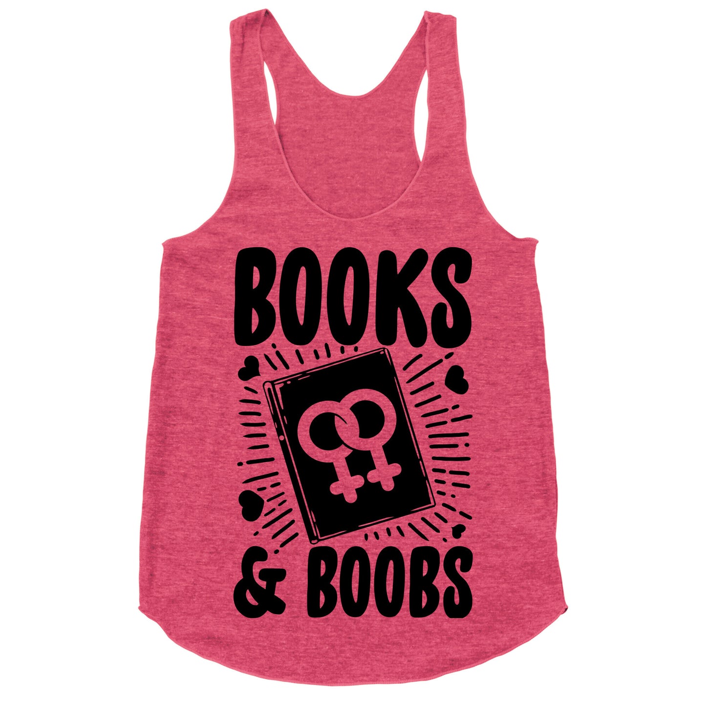 Books and Boobs Racerback Tank