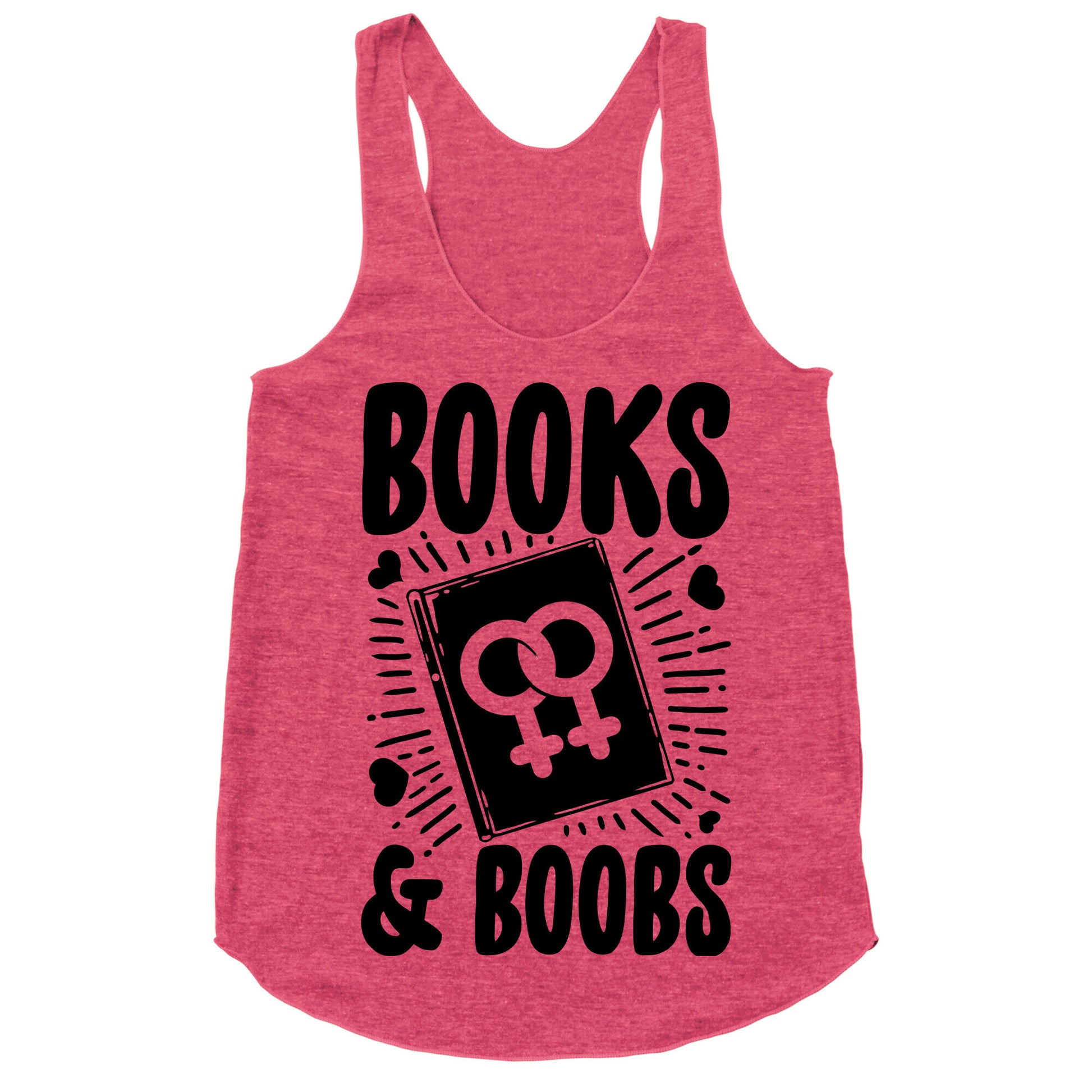 Books and Boobs Racerback Tank