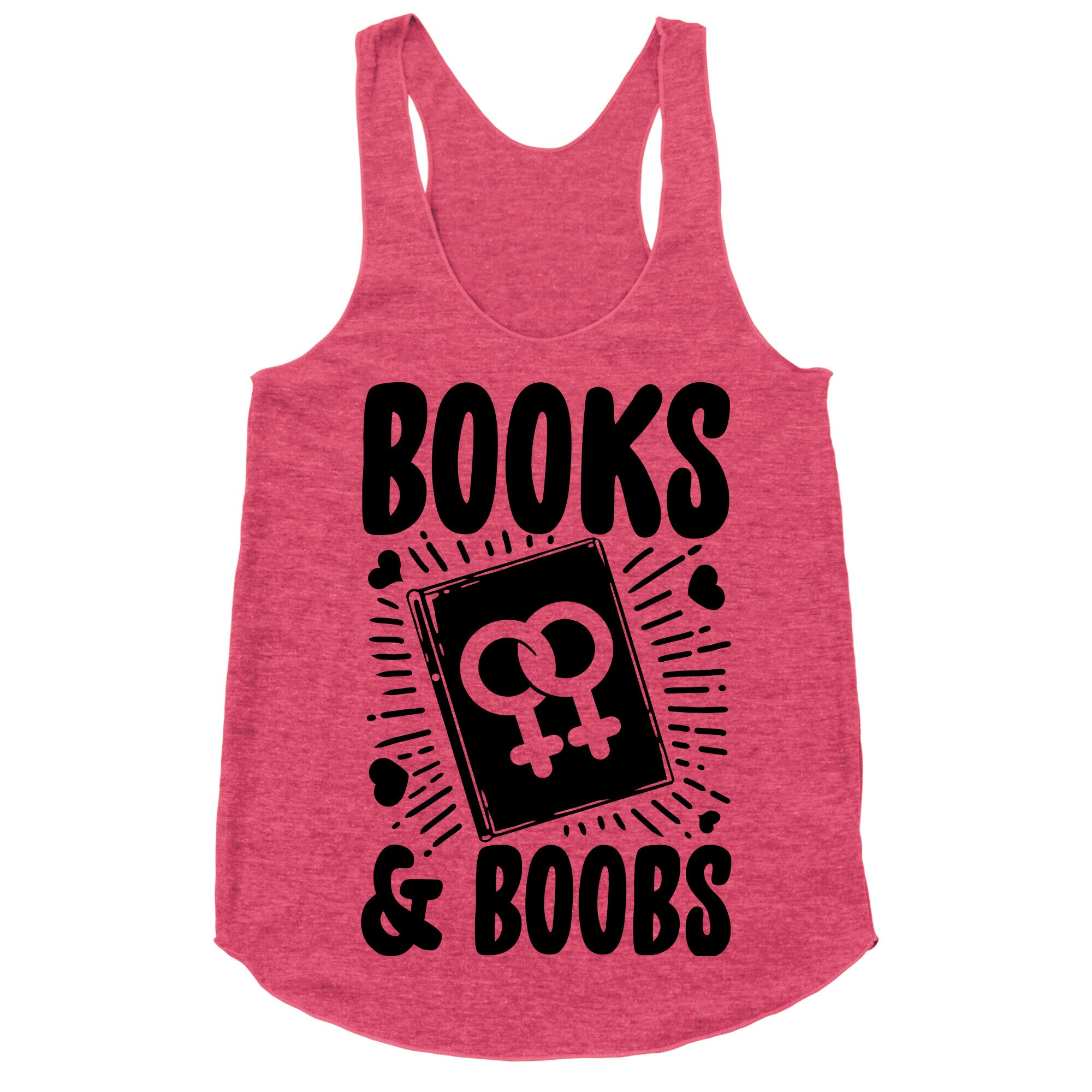Books and Boobs Racerback Tank