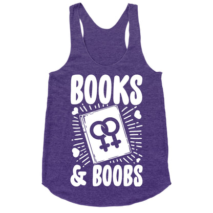 Books and Boobs Racerback Tank