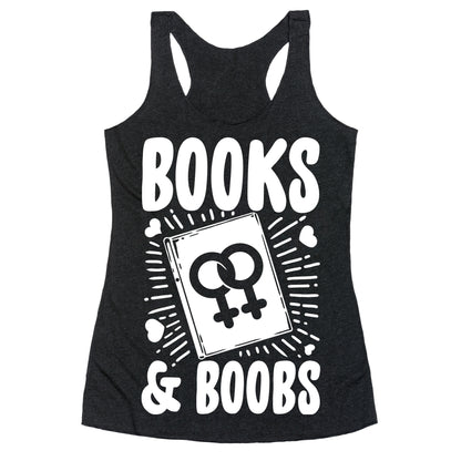 Books and Boobs Racerback Tank
