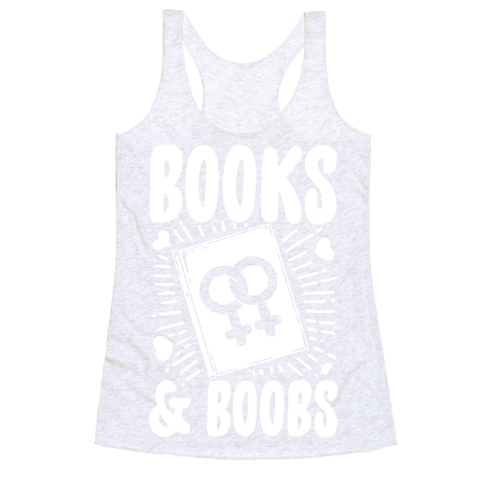 Books and Boobs Racerback Tank
