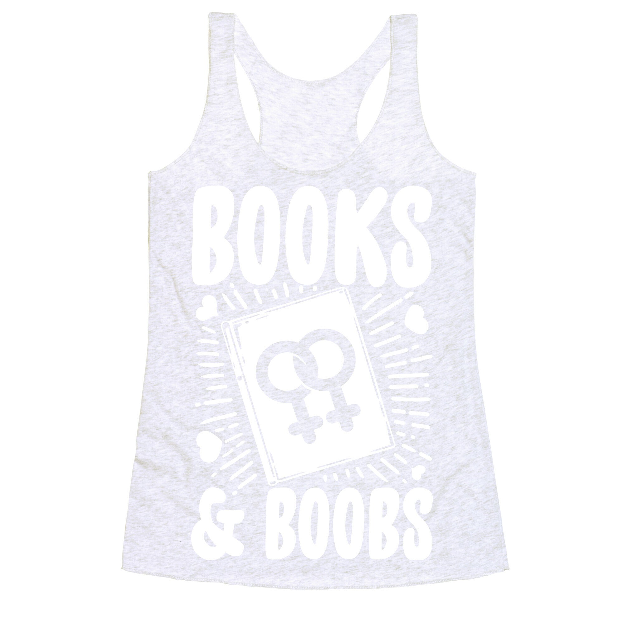Books and Boobs Racerback Tank