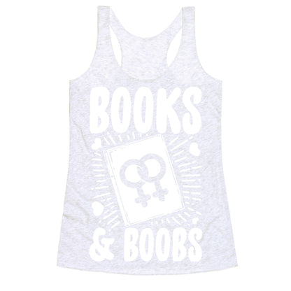 Books and Boobs Racerback Tank