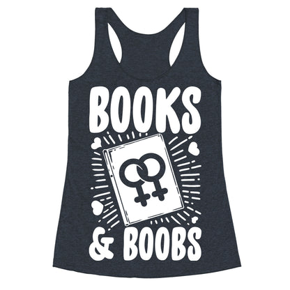Books and Boobs Racerback Tank
