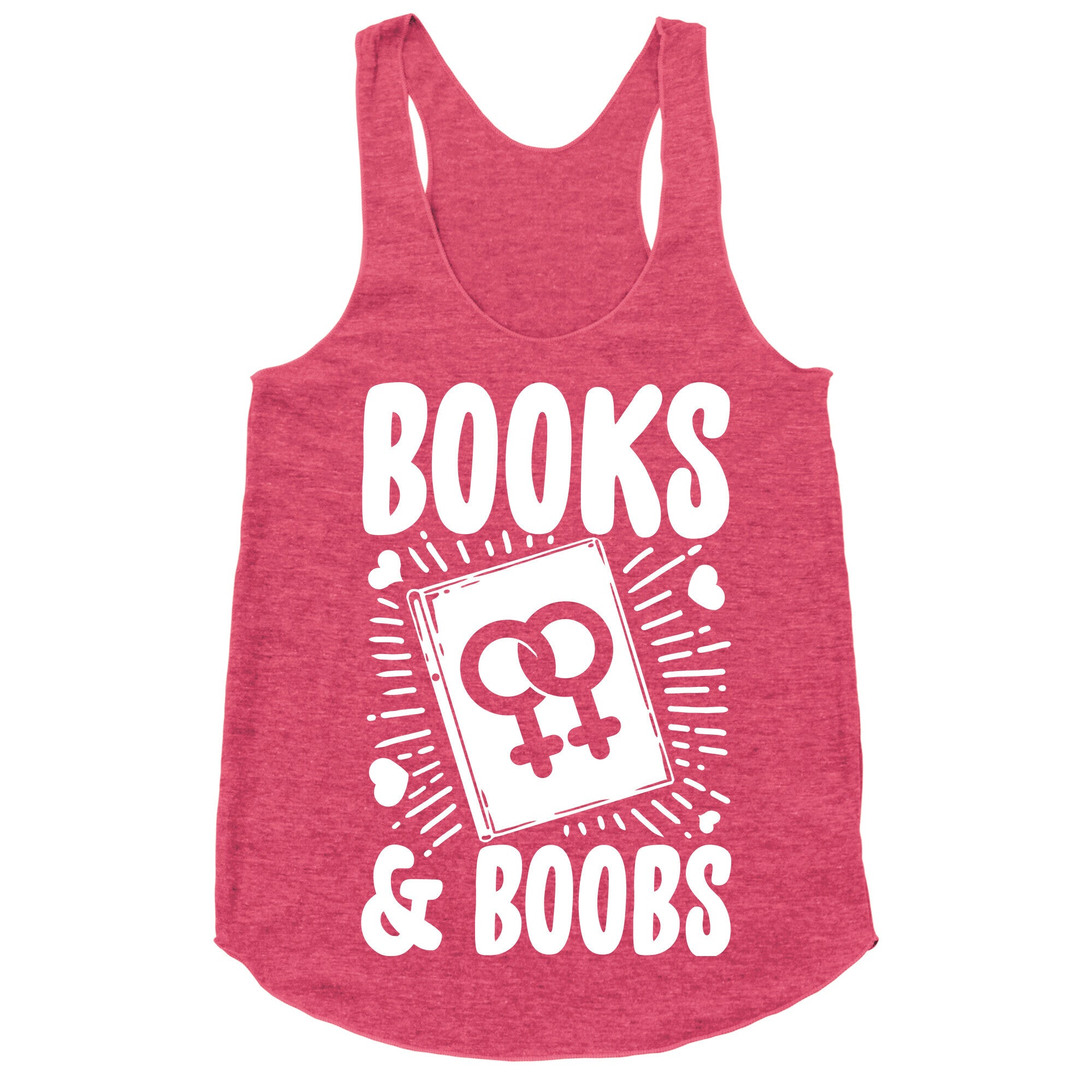 Books and Boobs Racerback Tank