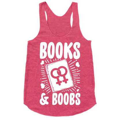 Books and Boobs Racerback Tank
