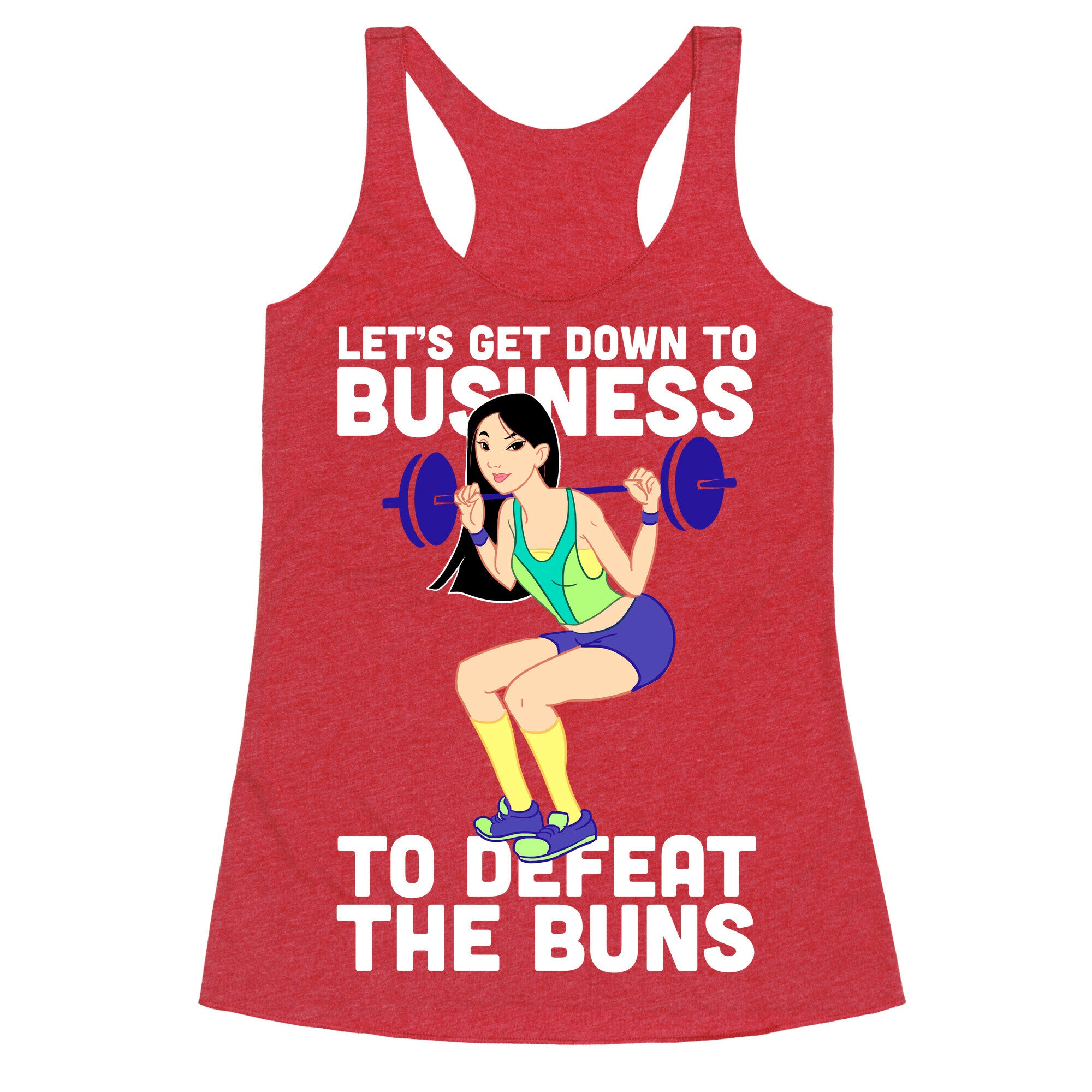 Let's Get Down to Business Racerback Tank