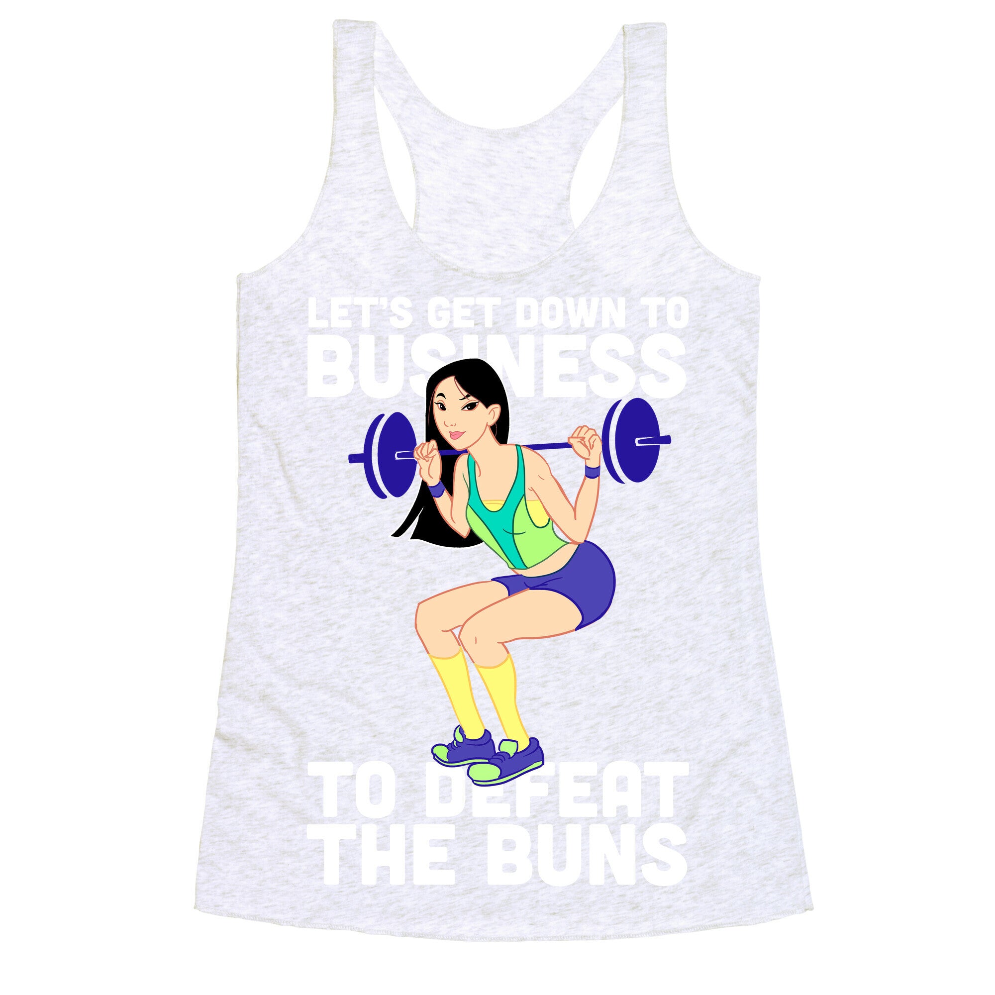 Let's Get Down to Business Racerback Tank