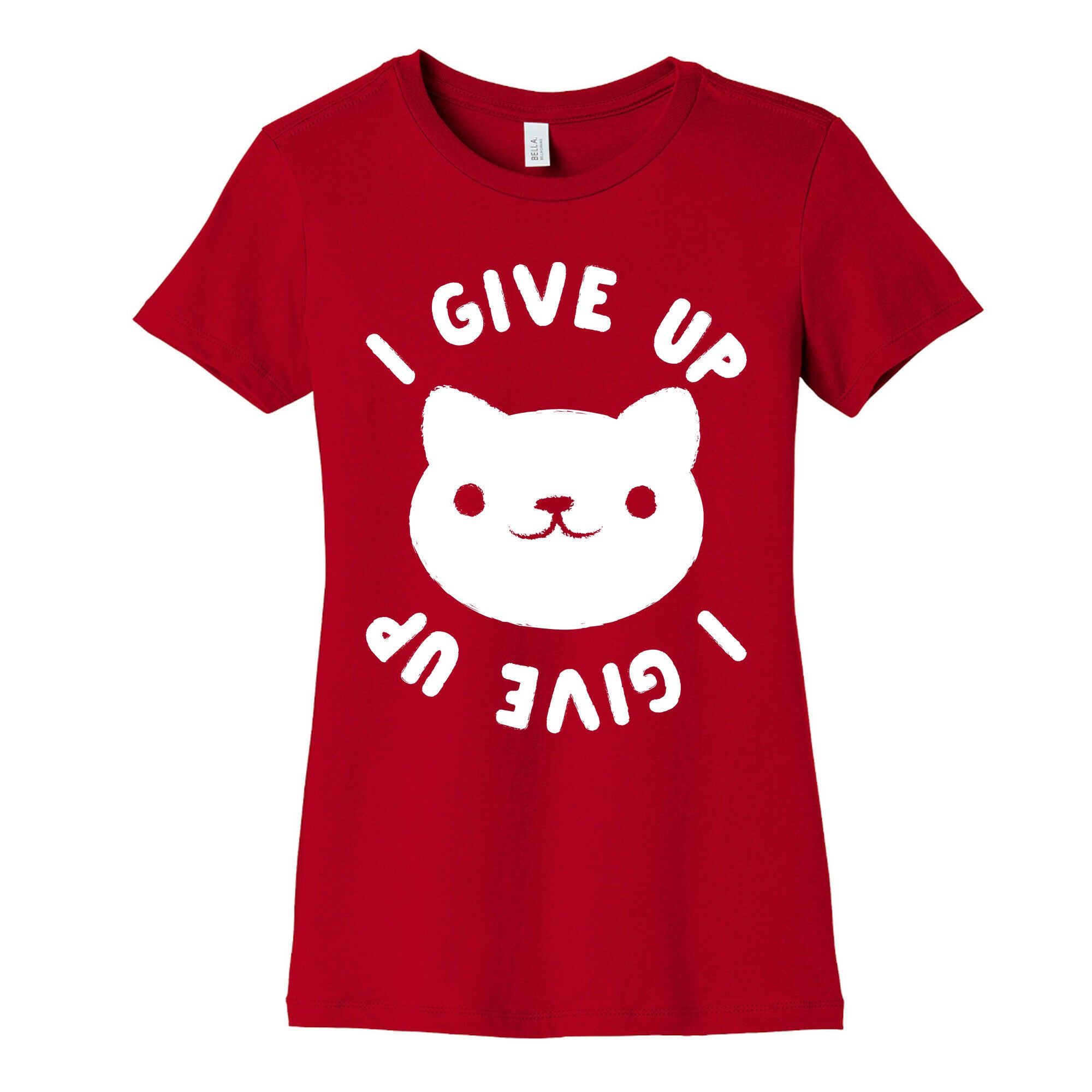 I Give Up Cat Women's Cotton Tee