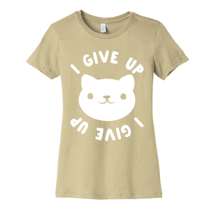 I Give Up Cat Women's Cotton Tee