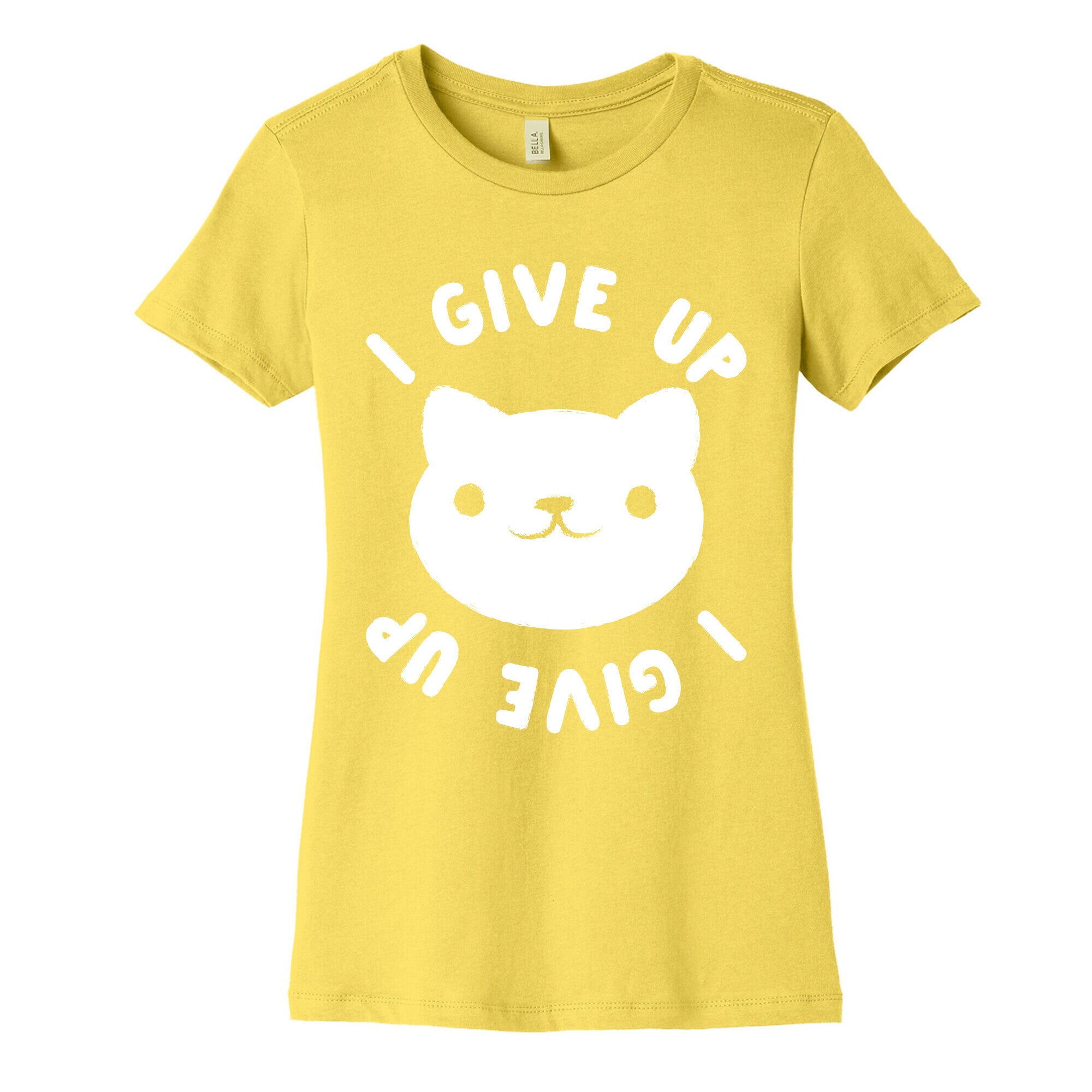 I Give Up Cat Women's Cotton Tee