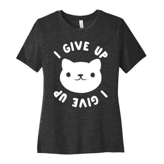 I Give Up Cat Women's Cotton Tee