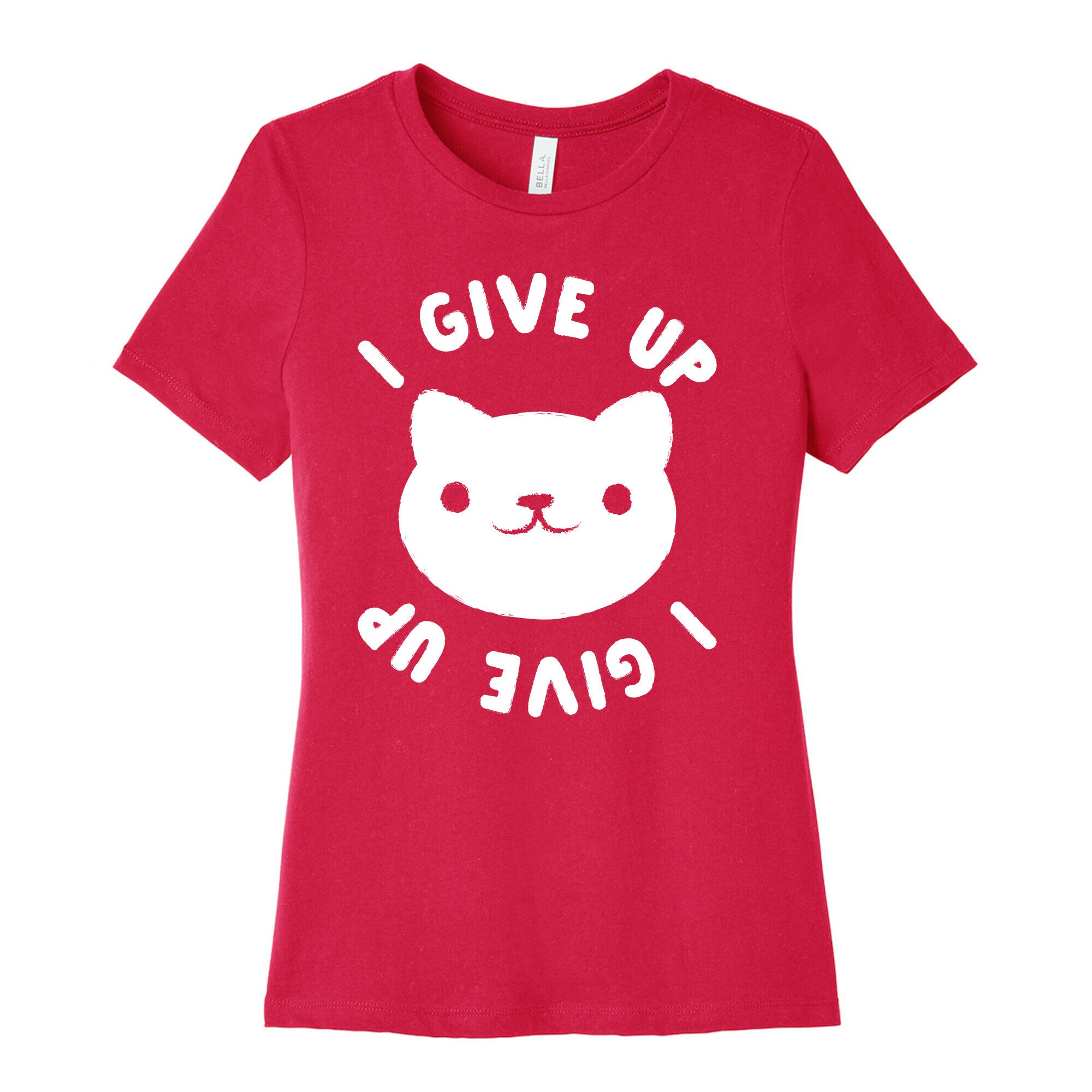 I Give Up Cat Women's Cotton Tee