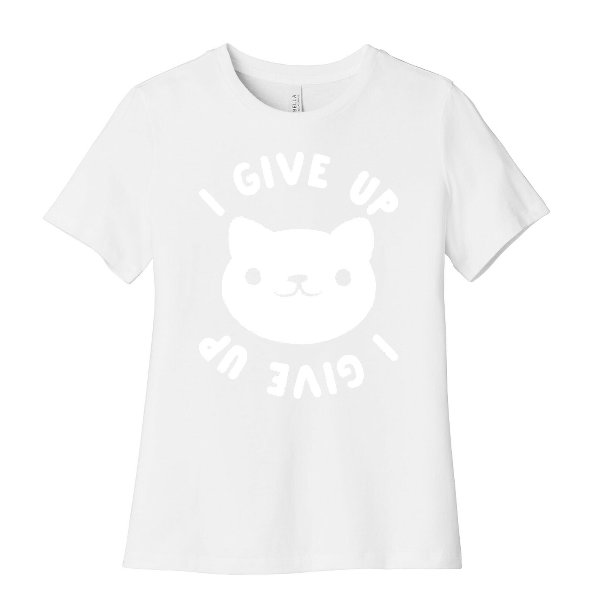 I Give Up Cat Women's Cotton Tee