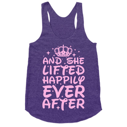 And She Lifted Happily Ever After Racerback Tank