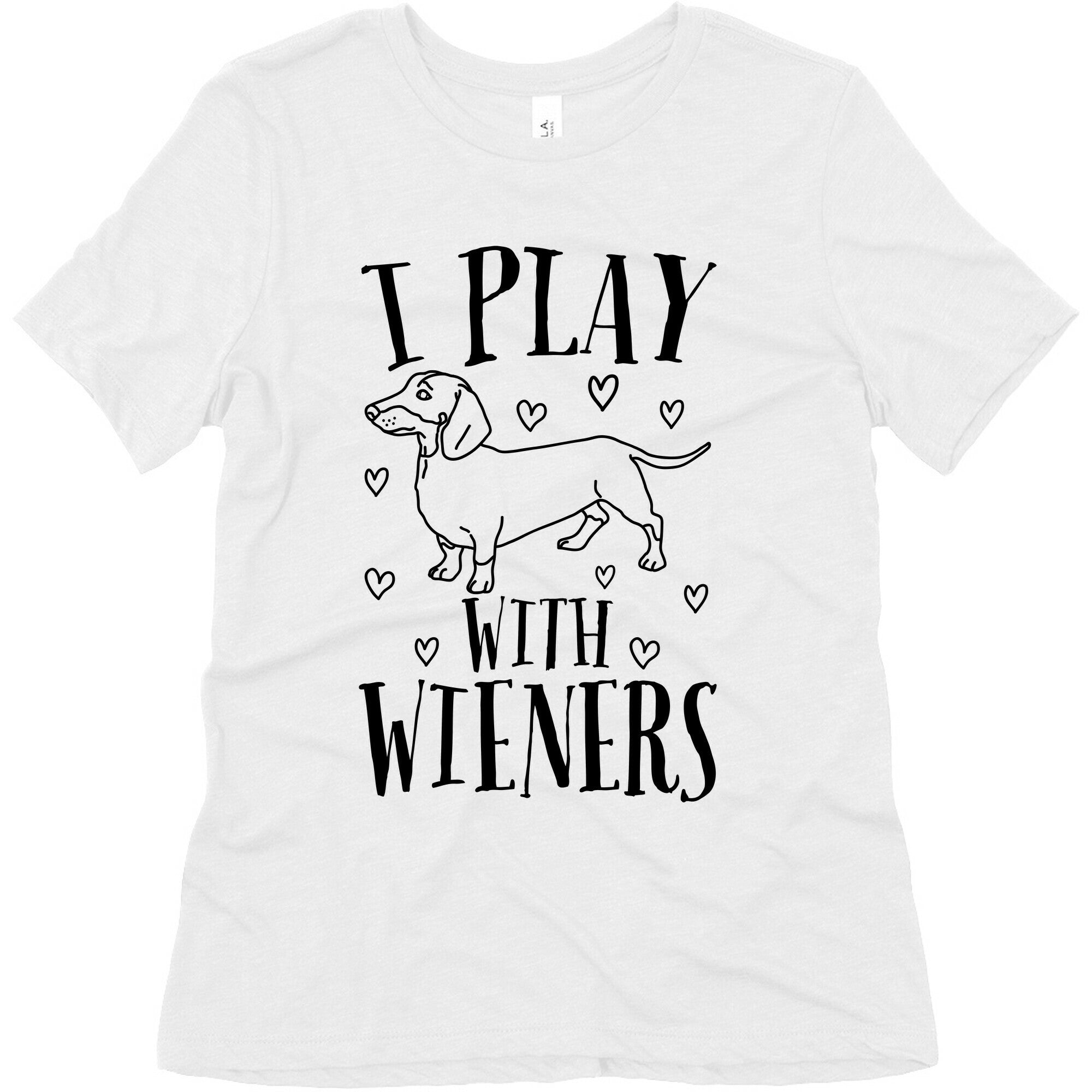 I Play With Wieners  Women's Triblend Tee
