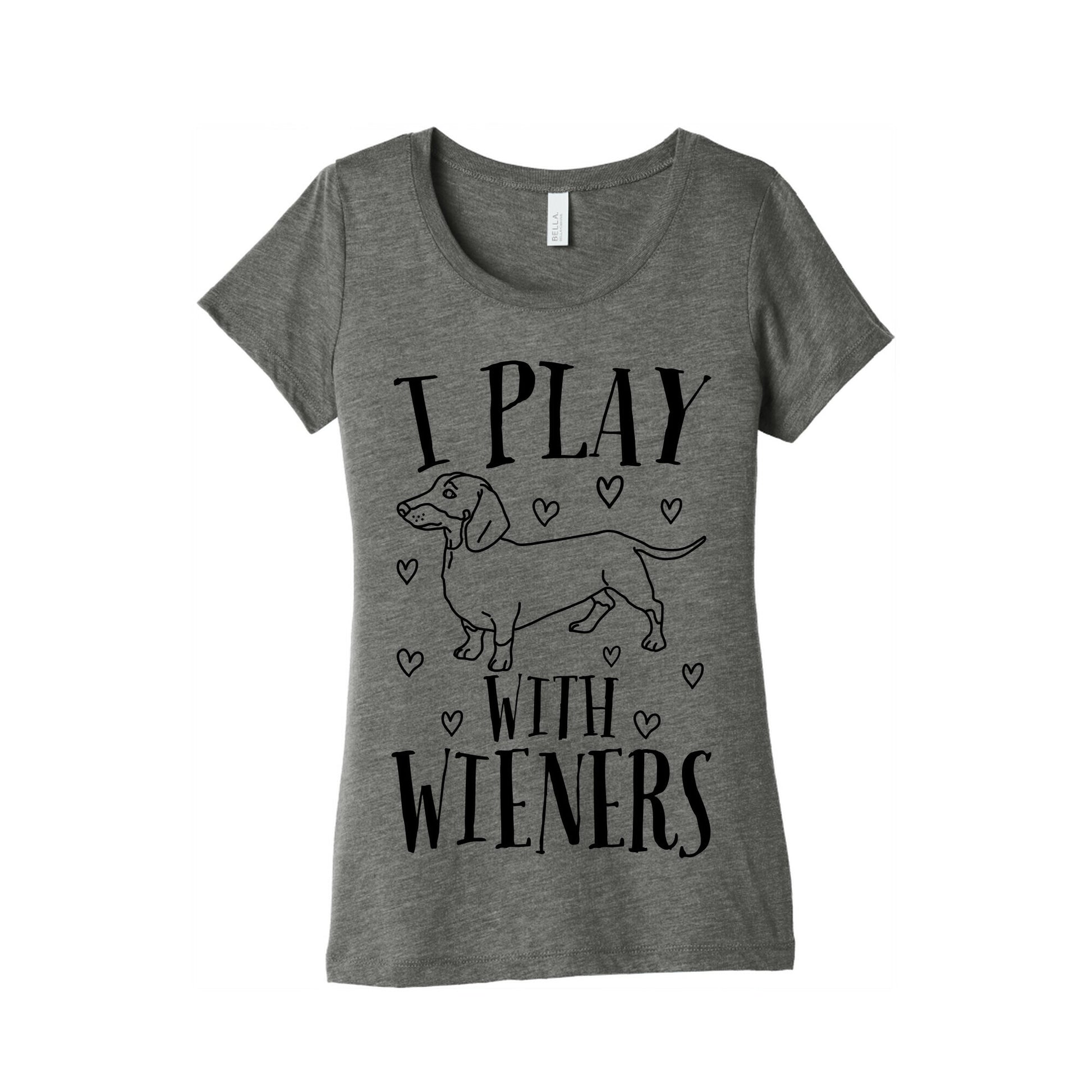 I Play With Wieners  Women's Triblend Tee
