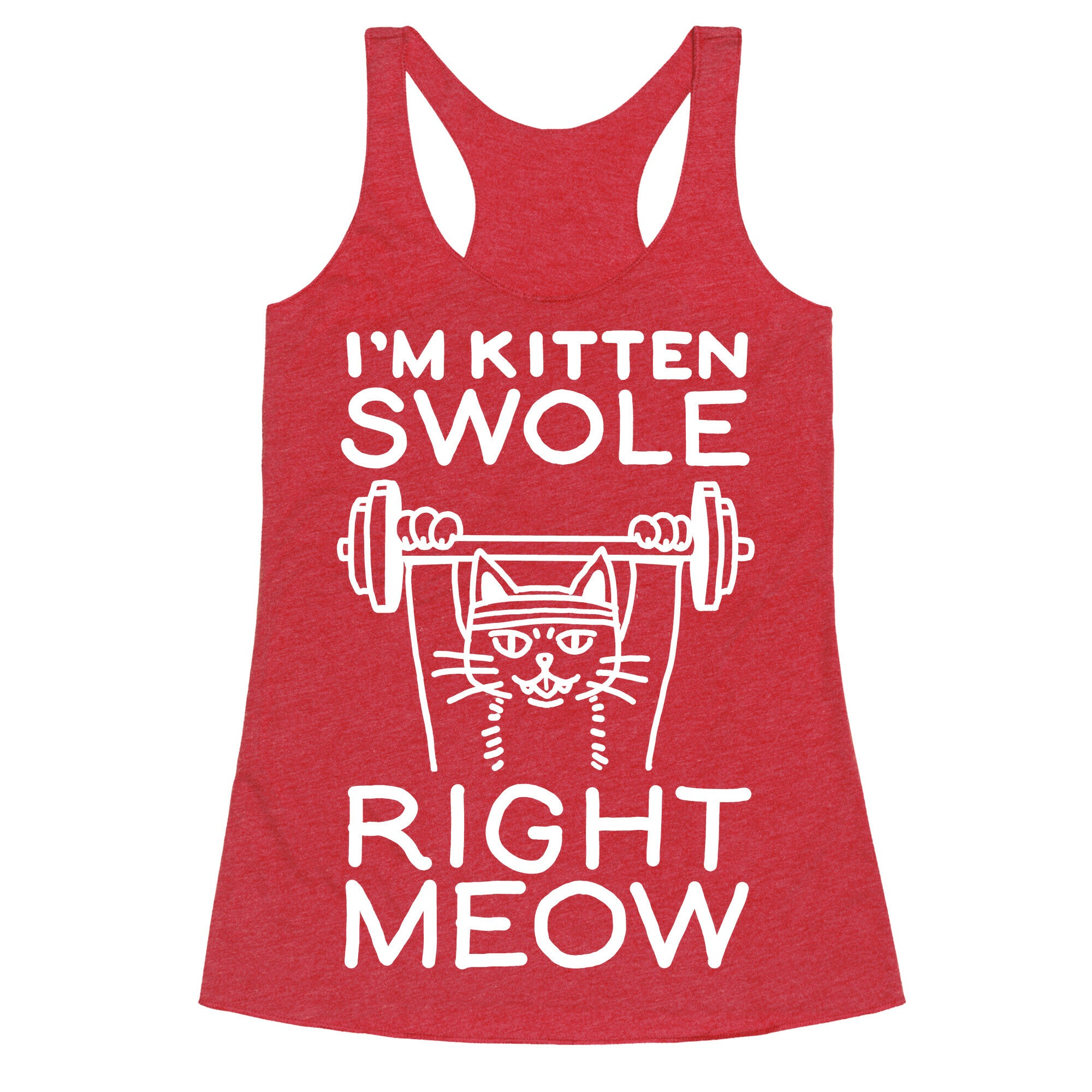I'm Kitten Swole Right Meow Racerback Tank