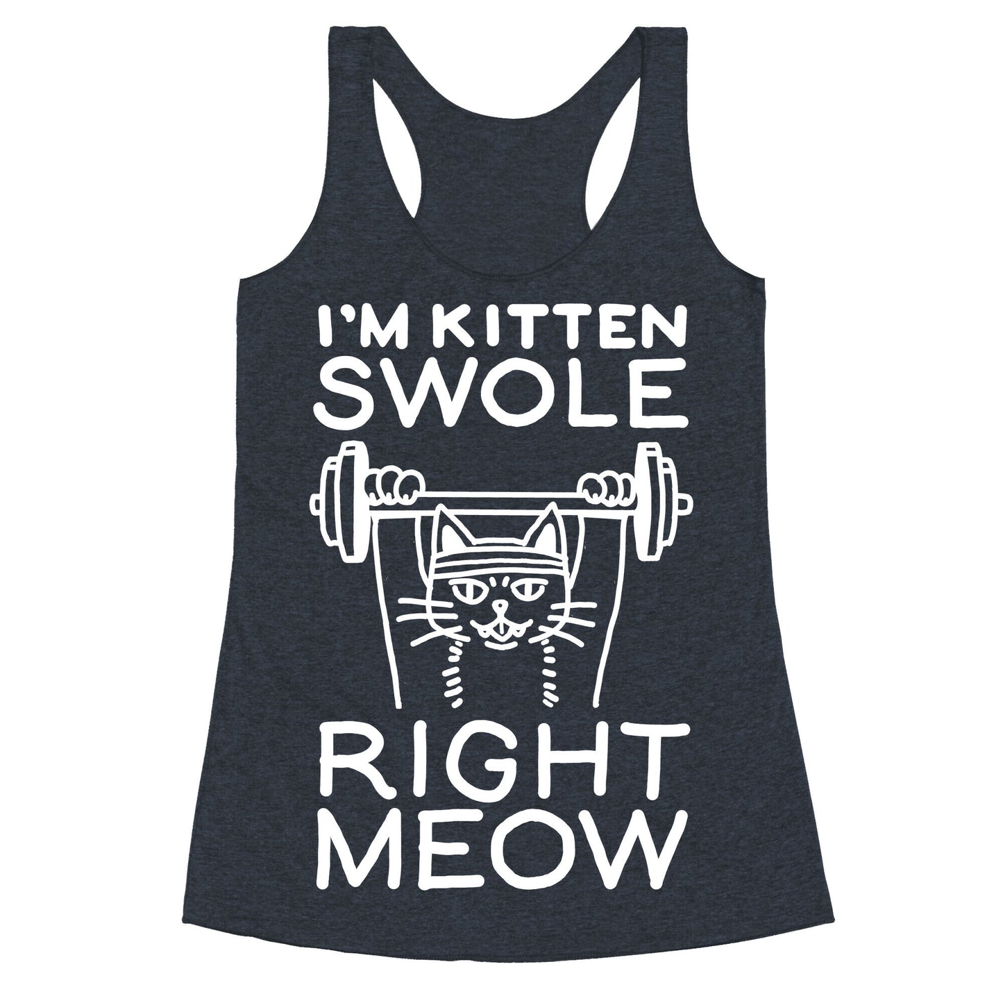 I'm Kitten Swole Right Meow Racerback Tank