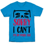 Sorry I Can't I'm An Inside Cat T-Shirt