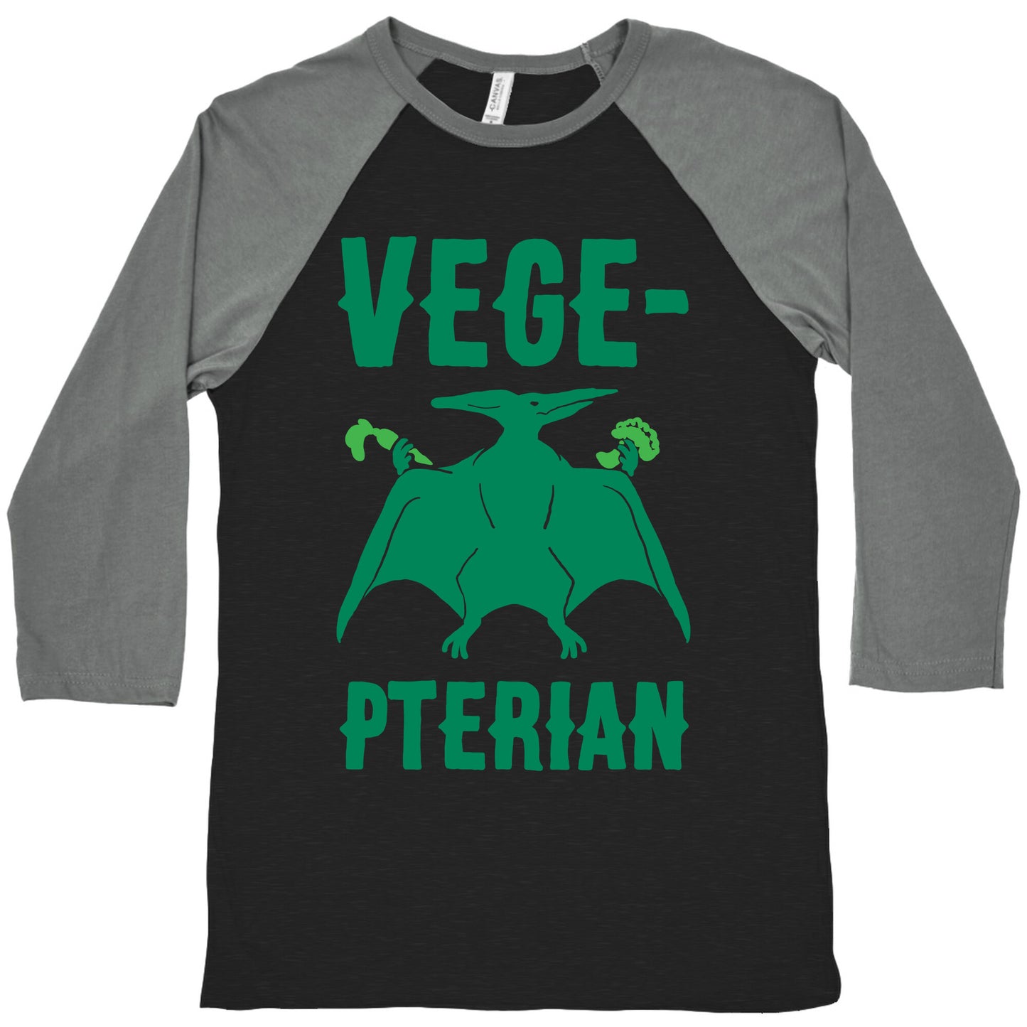 Vege-pterian Baseball Tee