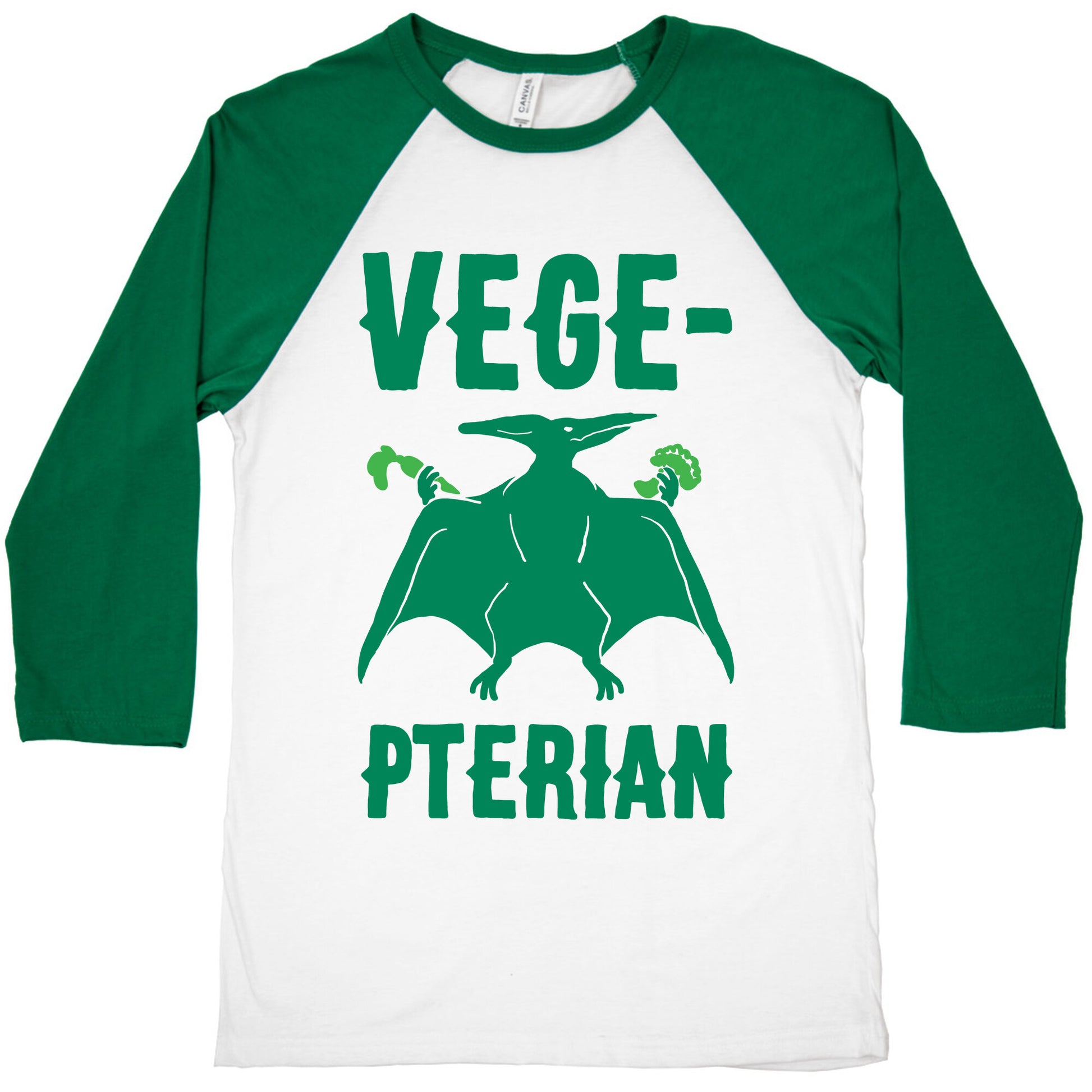 Vege-pterian Baseball Tee