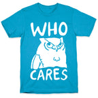 Who Cares Owl Unisex Triblend Tee
