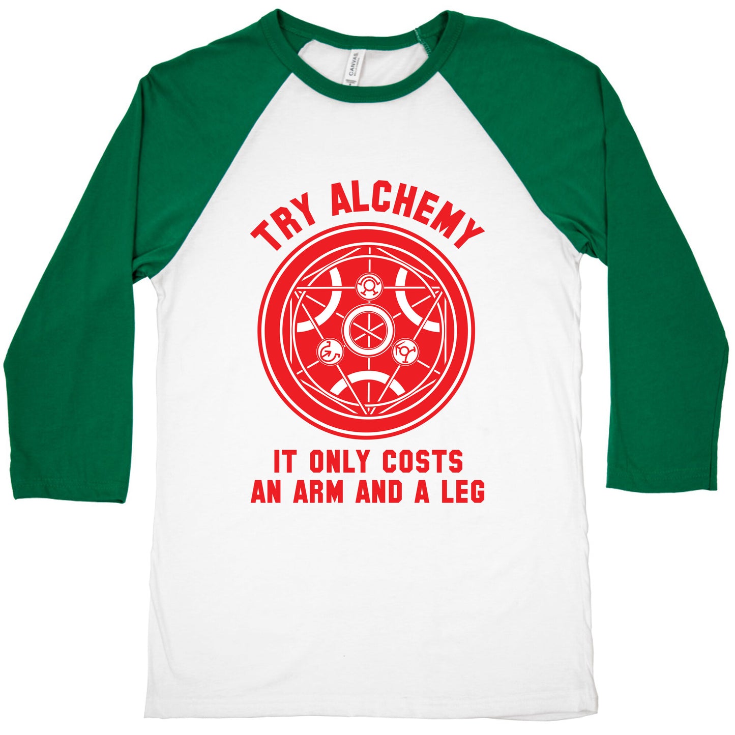 Alchemy It Only Costs an Arm and a Leg Baseball Tee