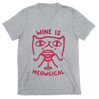 Wine is Meowgical V-Neck