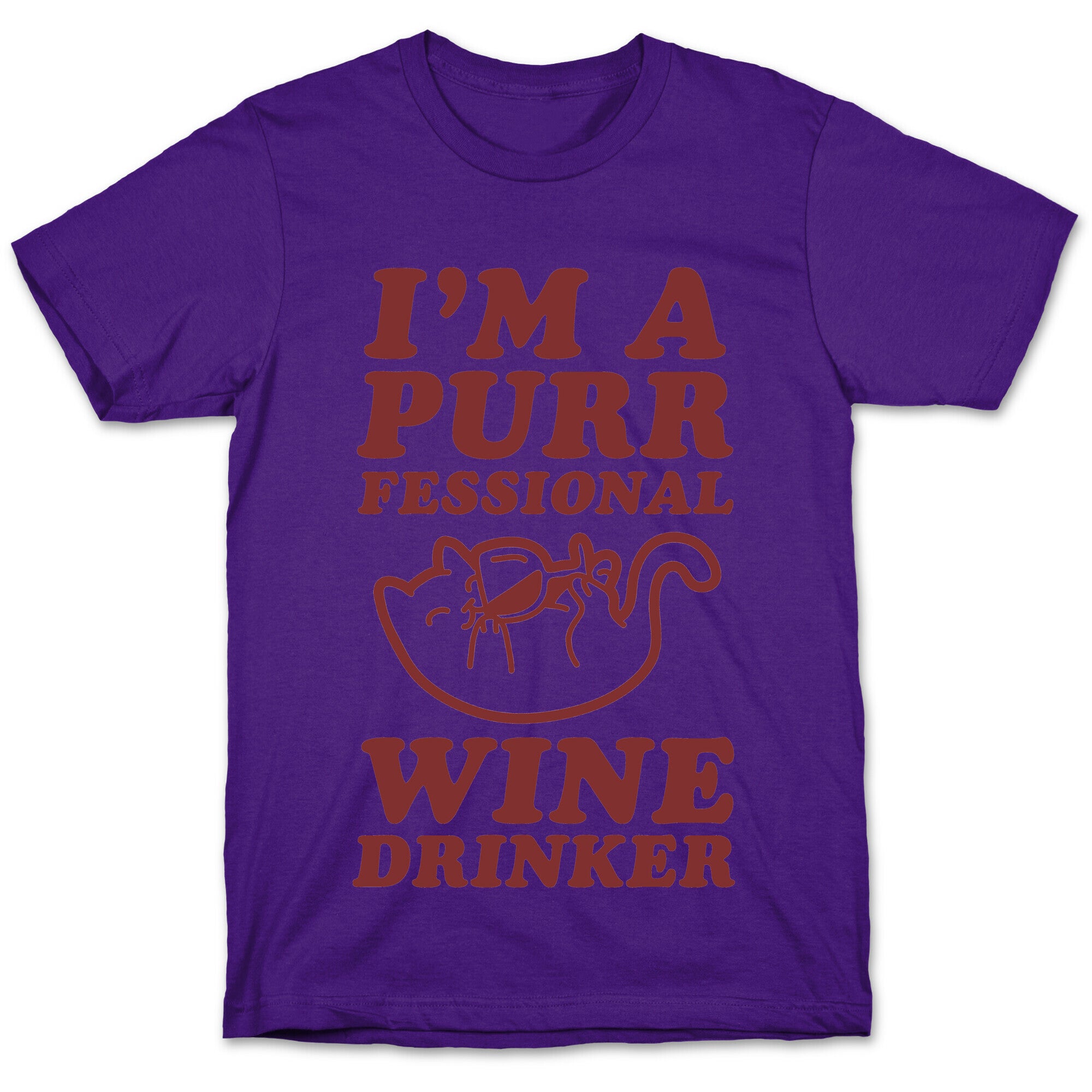 Purrfessional Wine Drinker T-Shirt