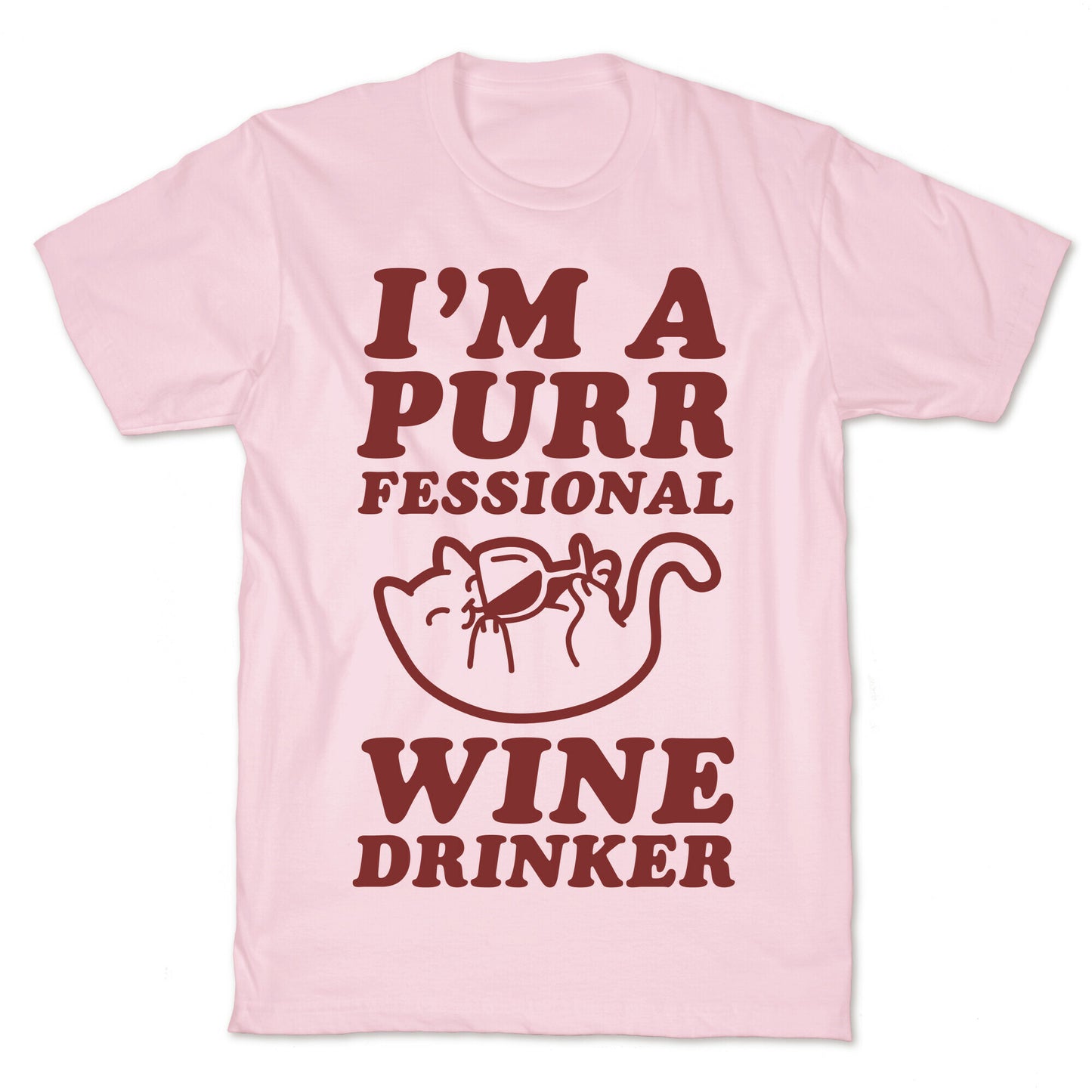 Purrfessional Wine Drinker T-Shirt